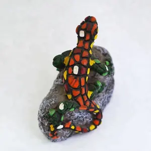 树脂西班牙马赛克蜥蜴雕塑马赛克树脂工艺品家居装饰