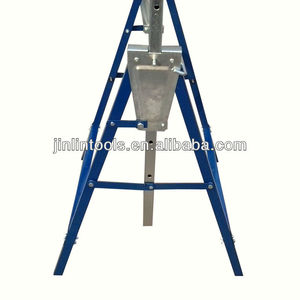 2 Cavalletti Telescopici Regolabili 80-130cm in Acciaio Pieghevole per Carpentieri e Fai-da-Te, Capacità 400kg - Product Image 3