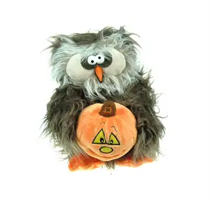 Todos os nossos brinquedos macios howton bombpkin bumpkin, cantar musical spooky halloween coruja