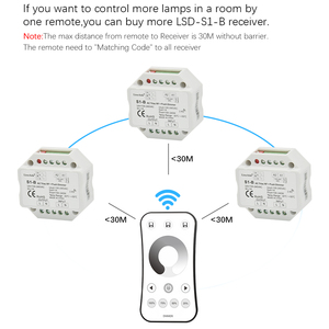 Triac interruptor push sem fio regulável, <span class=keywords><strong>dimmer</strong></span> <span class=keywords><strong>led</strong></span> 220v <span class=keywords><strong>230v</strong></span> 110v ac com controle remoto 2.4g para lâmpada <span class=keywords><strong>led</strong></span> de cor única