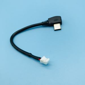 Montaje de cable USB tipo C macho acodado 90 grados JST PHR-2 pines - Product Image 3