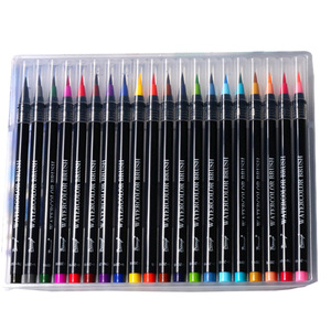 Juego de Pinceles de Acuarela de 20 Colores No Tóxicos de Calidad Promocional, Gran Venta en <span class=keywords><strong>Amazon</strong></span>, Marcadores de Arte - Product Image 1