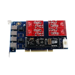 Carte analogique TDM410EC_13 IIT/OEM 3 FXO/1 FXS avec suppression d'écho <span class=keywords><strong>VoIP</strong></span> IP PBX filaire LAN pour FreePBX/<span class=keywords><strong>Elastix</strong></span>/Issabel App - Product Image 2
