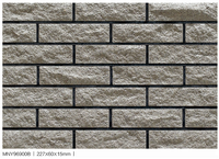 Brique décorative en argile pour mur extérieur, brique mince fendue, carrelage