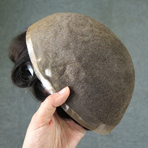 ICON-Sistema de peluquín humano <span class=keywords><strong>para</strong></span> hombre, venta al por mayor, peluca de encaje mono soldada, sistema de cabello de línea de pelo invisible <span class=keywords><strong>para</strong></span> hombre - Product Image 3