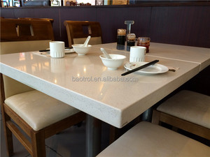 Plateau de <span class=keywords><strong>table</strong></span> de restaurant carré en marbre blanc pour <span class=keywords><strong>deux</strong></span> <span class=keywords><strong>personnes</strong></span> - Product Image 2