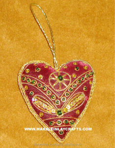 Handmade Heart Shape Christmas Hanging Ornament - Product Image 1