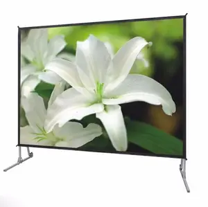 Projecteur écran de Projection rapide pliable, écran 100 "à 500", taille 300 pouces, meilleur prix, pour grand cadre de 3 ans