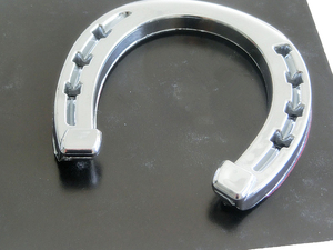 Emblème de badge de <span class=keywords><strong>voiture</strong></span> en chrome électrolytique en forme de sabot de <span class=keywords><strong>cheval</strong></span> - Product Image 5