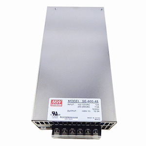 Fuente de Alimentación MEAN WELL <span class=keywords><strong>SE</strong></span>-600-48 de Salida Única CA-CC 48V 600W, Refrigeración por Aire Forzado, CE/CB/, para Entrada de 90-264VCA, 0-12.5A - Product Image 2