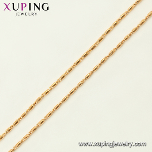 <span class=keywords><strong>Xuping</strong></span>-collar de una cadena de estilo sencillo, chapado en oro, <span class=keywords><strong>material</strong></span> de aleación ambiental para hacer, 45165 - Product Image 4