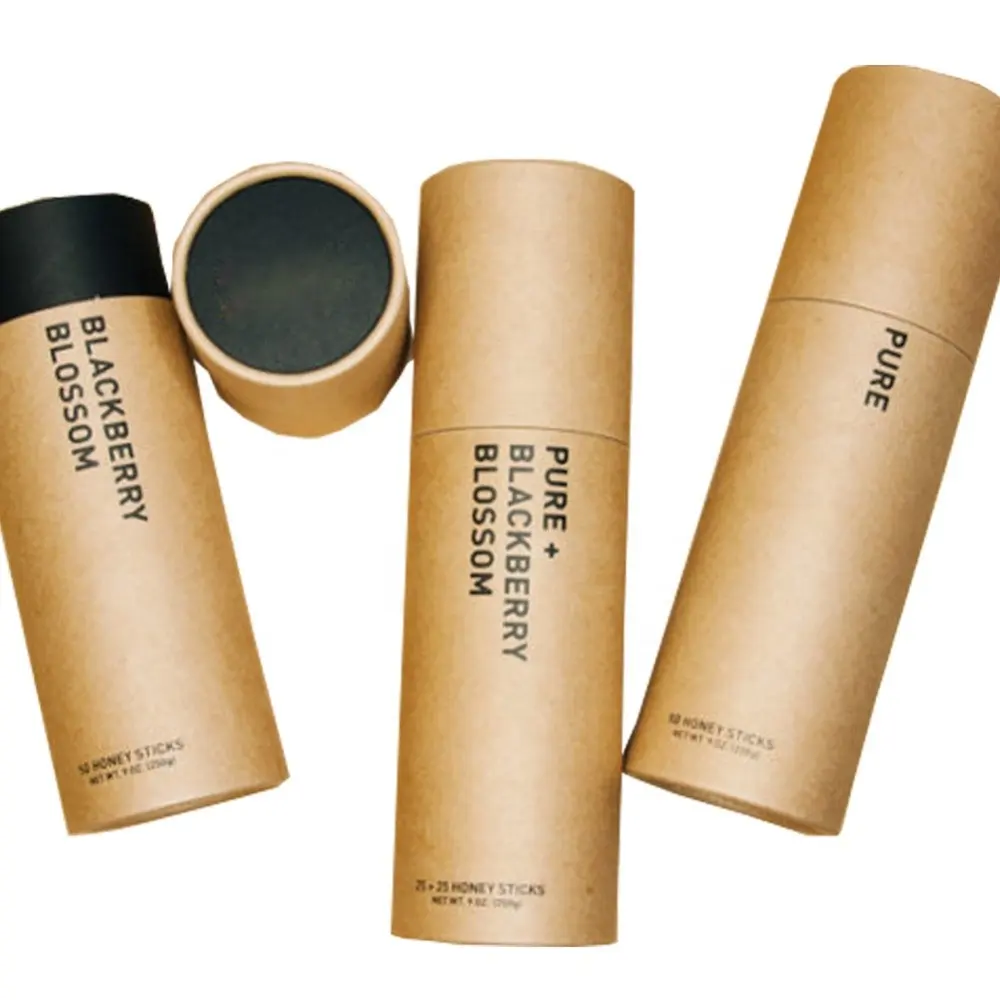 Custom lip gloss containers cylinder tube tea gift packaging paper cylindrical paper tube packing