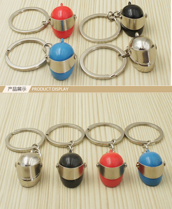 2026 HOT SALE 3D Metal Model Car Helmet Keychain Key Chain Mini Motorcycle Pendant Holder <strong>Men</strong> Motor Accessories Helmet <strong>Keyring</strong> - Product Image 2