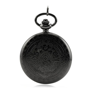 Offres Spéciales Mode Fob <span class=keywords><strong>Montre</strong></span> Chiffres Romains Design Horloge À Quartz En Alliage Hommes Femmes Collier Chaîne Noir <span class=keywords><strong>Montre</strong></span> de Poche - Product Image 6