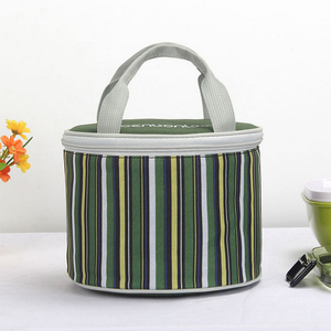 Wholesale Custom Cylindrical Oxford Waterproof <strong>Bottle</strong> <strong>Cooler</strong> <strong>Bag</strong> Aluminum Foil Insulated Food Fruit Lunch <strong>Bag</strong> With Strap - Product Image 3