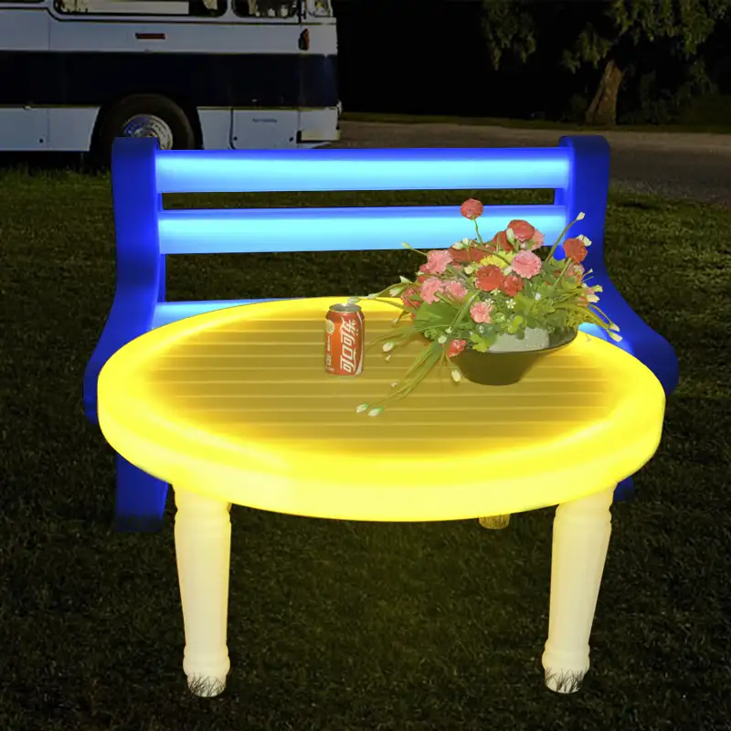 Новый дизайн 2022, яркий светодиодный коктейльный стол с подсветкой для вечеринки, барный стол