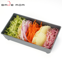Mandoline de cuisine professionnelle Smile Mom, coupe-légumes réglable, râpe, trancheuse avec récipient