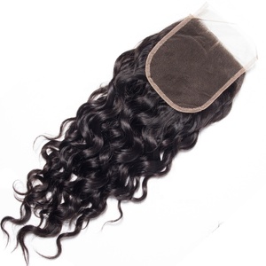 CELIE Best Quality Frontal <strong>Closure</strong> 4x4 Water Natural Wave Frontal Raw <strong>Hair</strong> Cuticle Aligned <strong>Indian</strong> Frontal <strong>Closure</strong>