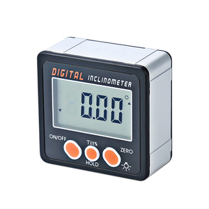 Electronic Protractor Digital Inclinometer 0-360 Aluminum Alloy Digital Bevel Box Angle <strong>Gauge</strong> Meter Magnets Base <strong>Measuring</strong> <strong>Tool</strong> - Product Image 1