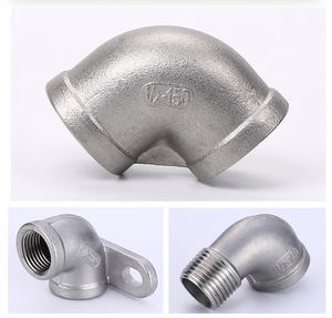 פלדה באיכות גבוהה נירוסטה 90 מעלות המרפק נשים 1/4 עד 4 אינץ '150lb לחץ עבור שמן מים וגז - Product Image 4