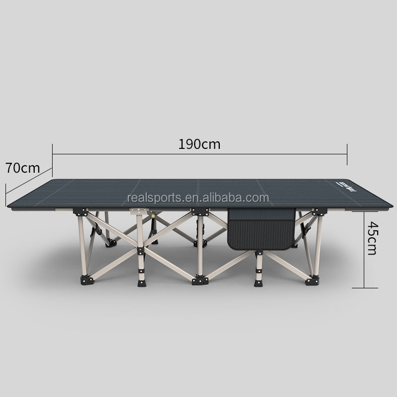 Оптовая продажа, металлическая уличная Складная дополнительная кровать, легкая складная кровать