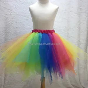 2017 New Arrival ! Fashion and cheap children teen wear professional colorful tulle tutu skirt