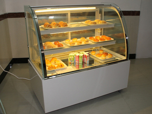 Hiệu Quả Cao Trong Suốt Thủy Tinh Bánh Hiển Thị Cooler/Sa Mạc Tủ/Bánh Kính <span class=keywords><strong>Showcase</strong></span> - Product Image 3