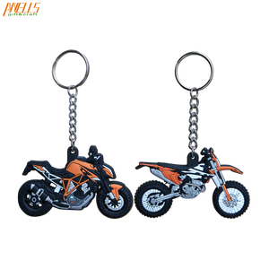 Porte-clés en PVC personnalisé DIY, nouveau, en caoutchouc, pour <span class=keywords><strong>moto</strong></span>, vélo, voiture, cadeau de collection, 2 couleurs, 50x60mm, étanche, promotionnel - Product Image 2