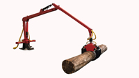 Remorque en bois pour Atv, conteneur de coupe, grue de forêt