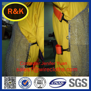 Tablier de boucher en acier inoxydable de haute qualité 304 avec <span class=keywords><strong>gants</strong></span> métalliques - Product Image 4