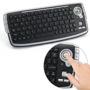 Venta caliente 2,4G Mini teclado inalámbrico con ratón Trackball para PC portátil Android TV Box
