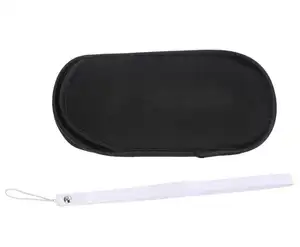 LQJP For PSP Case Soft Bag Carry Pouch Case Protection + Strap For PSP 1000 2000 3000 Black