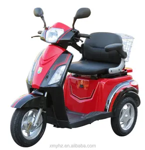 48V 500W ucuz 3 tekerlekli moda fırçasız elektrikli üç tekerlekli bisiklet scooter ile isteğe bağlı güvenlik fonksiyonları