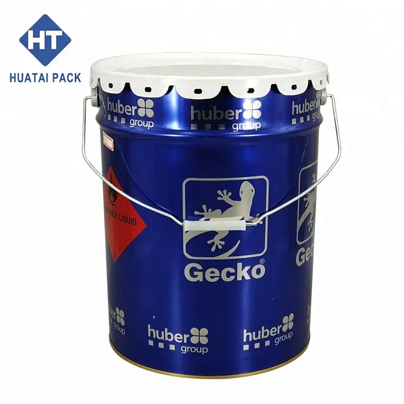 20 liter metal pail with lock lid for packing sealer and sealant, UN approved, exported to more than 65 countries
