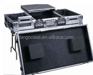Alumínio dj coffin-tabela de flightcase com bandeja do portátil-ternos cdj2000 djm2000 djm900