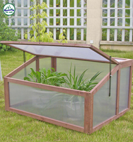 Serre miniature moderne, portable, facilement assemblable, design naturel écologique, mobilier en bois traité sous pression, pour la croissance des plantes