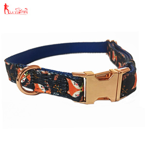 Impresión de perro <span class=keywords><strong>Collar</strong></span> y correa ajustable básicos collares para perros con anillo de Metal D para pequeño/mediano/Tallas grandes - Product Image 2