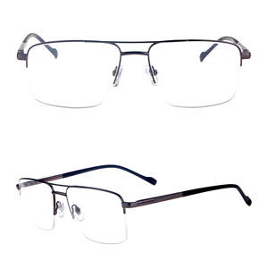 Carré prêt stock demi-cadre fantaisie mémoire cadre optique de lunettes pour femmes - Product Image 3