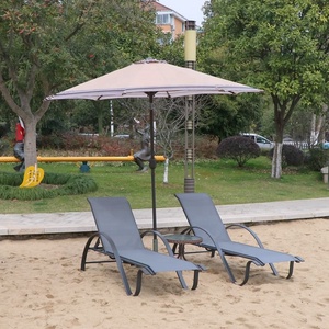 Aluminum Sun Lounge Chair Sun Bed Loungers Beach <strong>Sunbed</strong> Sunlounge - Product Image 4