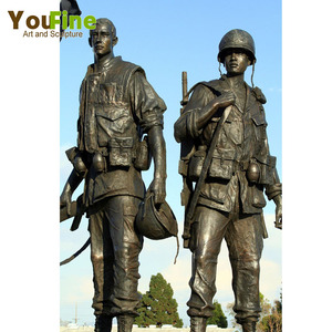 Escultura de Guerrero de Bronce del Memorial de la Guerra de Vietnam para Exteriores - Product Image 3