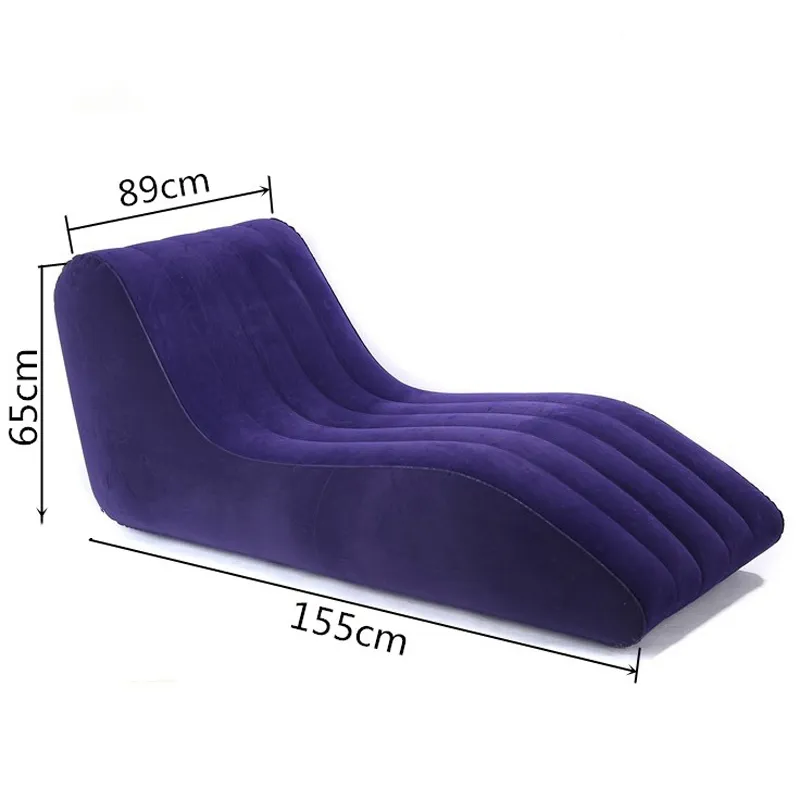 Canapé gonflable en PVC en forme de S pour les amoureux, confortable, utiliser comme fauteuil sexuel