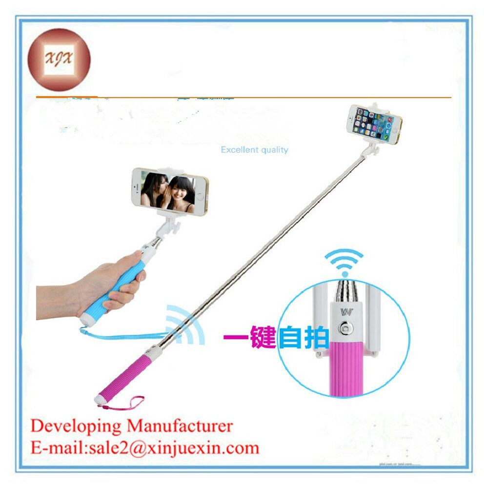 2015 красочные смартфон монопод selfie палку, ручной монопод для мобильных
