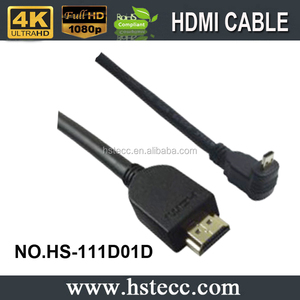 <span class=keywords><strong>10</strong></span> <span class=keywords><strong>m</strong></span> oro 90 grados Micro <span class=keywords><strong>HDMI</strong></span> tipo D macho a <span class=keywords><strong>HDMI</strong></span> adaptador macho cable - Product Image 2
