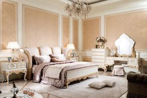 Coiffeuse élégante de style français antique en bois massif avec miroir pour chambre de princesse Meubles BF08-B10001 - Product Image 3
