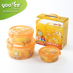 Juego de Recipientes Herméticos para Almacenamiento de Alimentos de Plástico PP de Grado Alimenticio, Libres de BPA, de 350/850/1700 ml - Product Image 3
