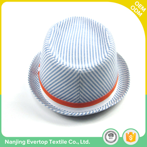 Nouvelle bande conception à la mode personnalisé unisexe d'été jazz style fedora coton chapeau pour vente - Product Image 5