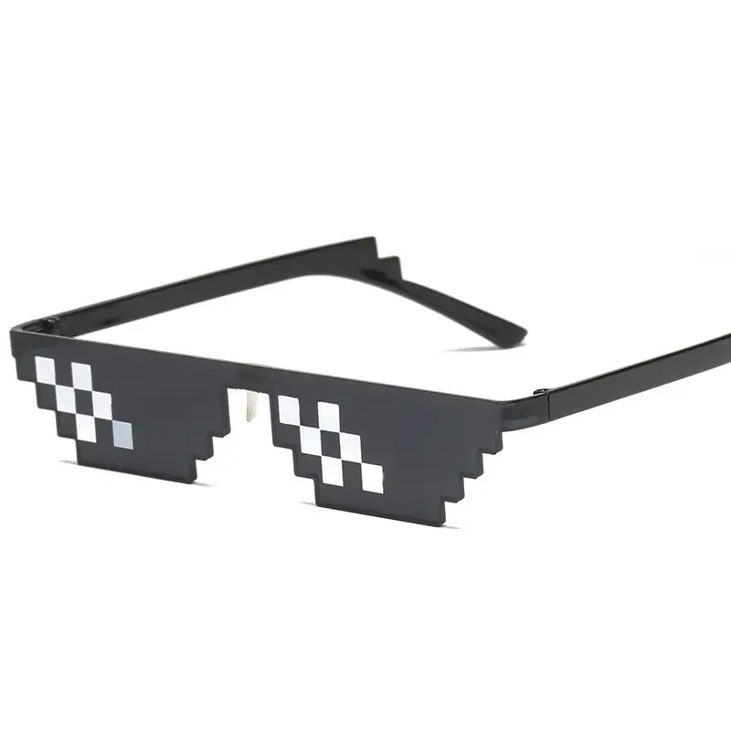 Novel party occhiali da sole mosaico drunby secondary yuan anime artefatto pixel Crazy thug life party glasses