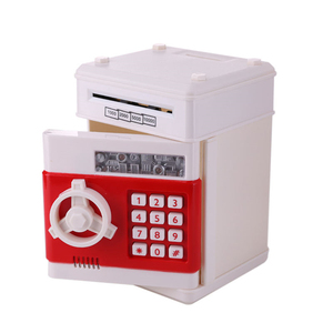 Electronic Piggy Bank ATM Mini Money Box Safety Password Chewing Coin Cash Deposit Machine Gift for Children Kids Plastic
