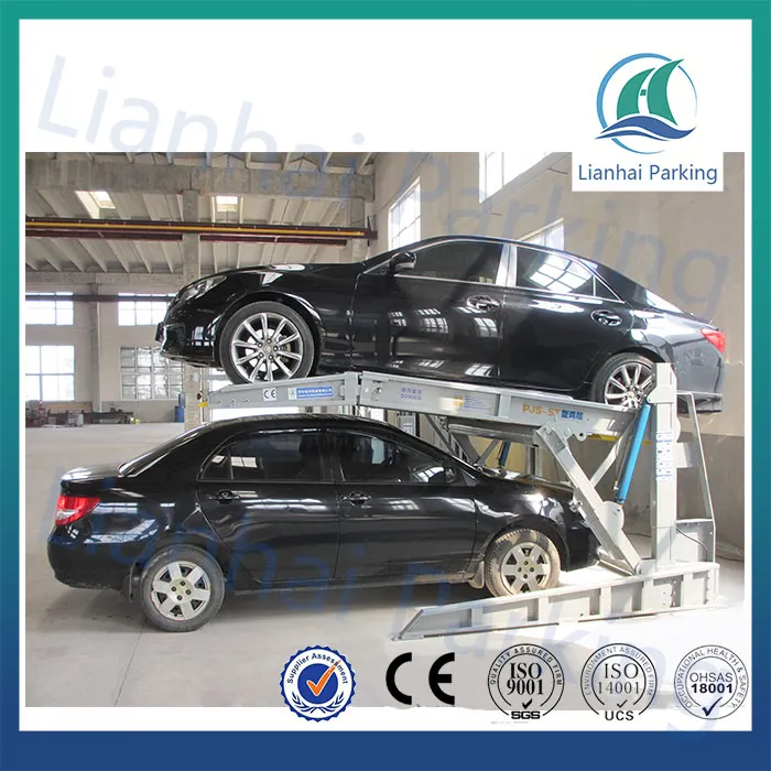 PJS-ST 2000 Tilting hydraulic vehicle parking platform with CE