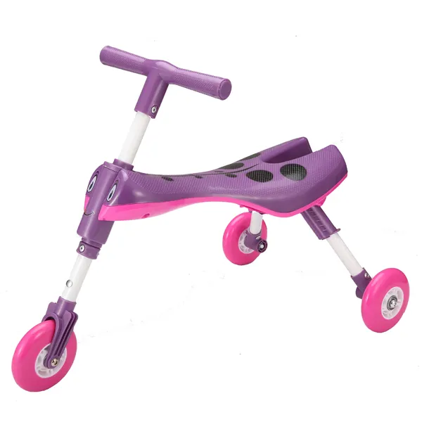 Bambino mini pieghevole scuttle bug skuter scooter con tre ruote del triciclo